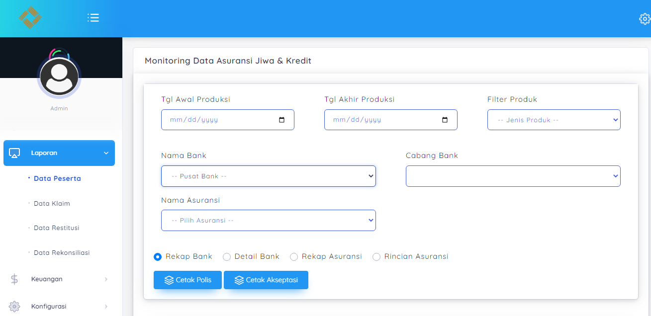 page report bank jogja